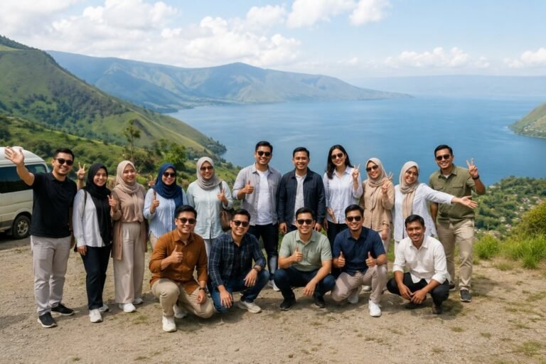 Perjalanan rombongan dan perusahaan di Danau Toba