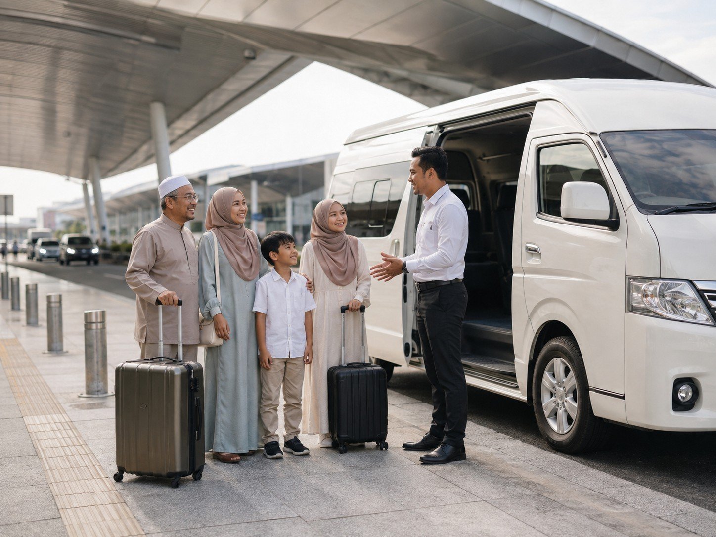 Penjemputan rombongan di Lapangan Terbang Kualanamu oleh Amir Tour Travel