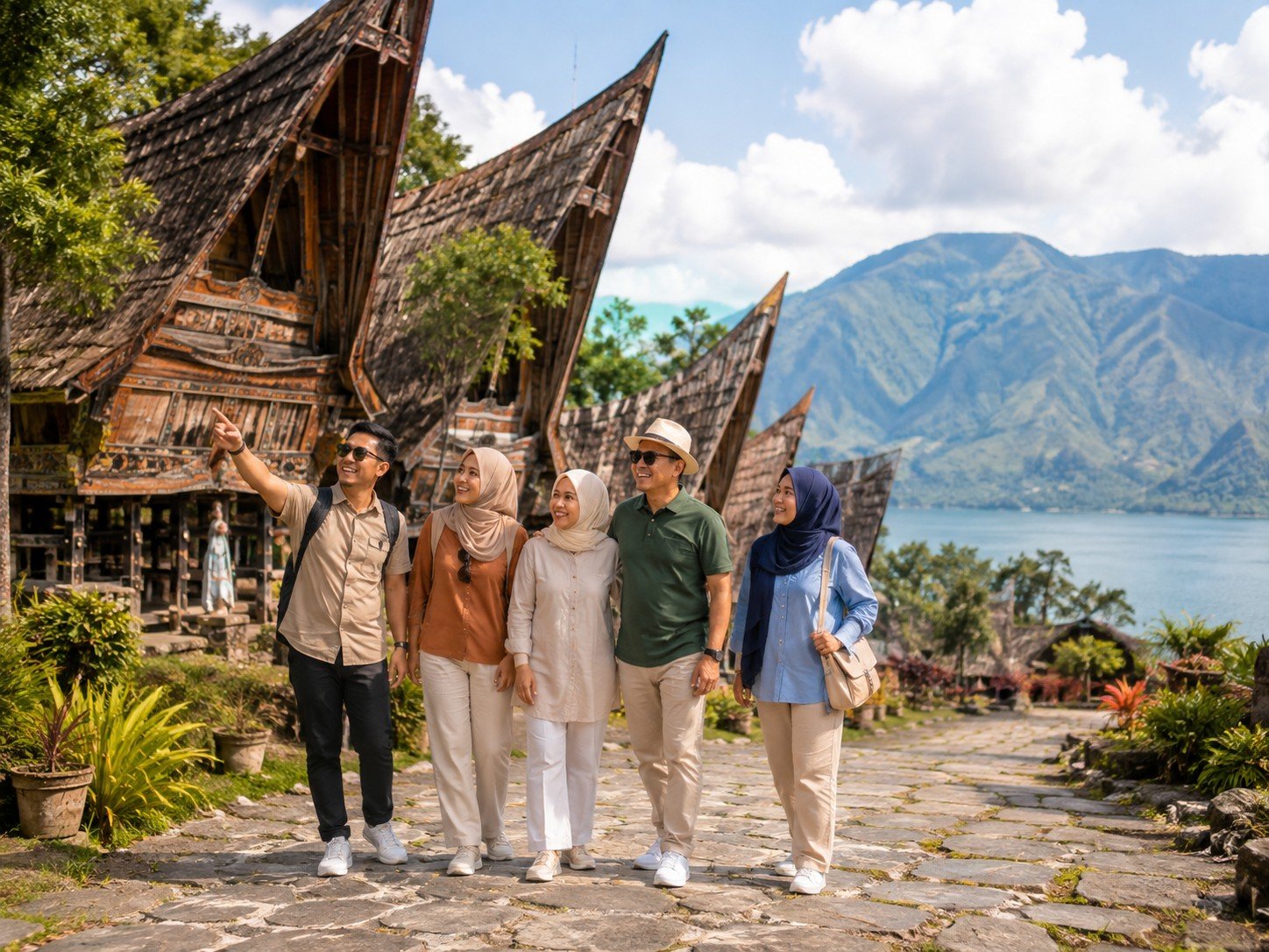 Pengalaman budaya keluarga di Pulau Samosir