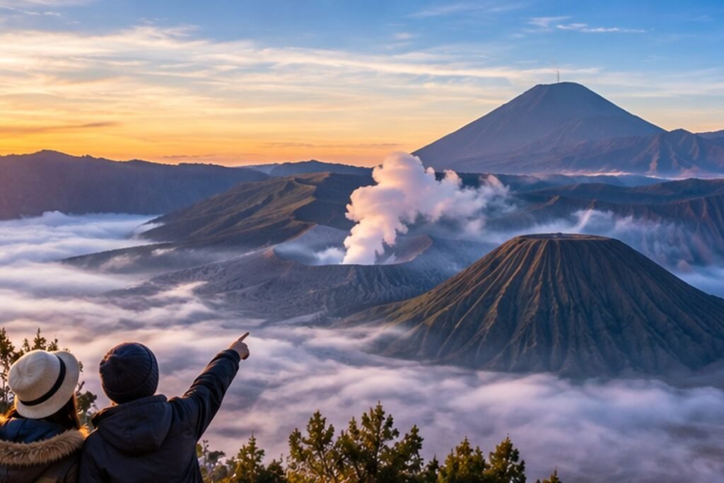 Panorama perjalanan Surabaya dan Gunung Bromo