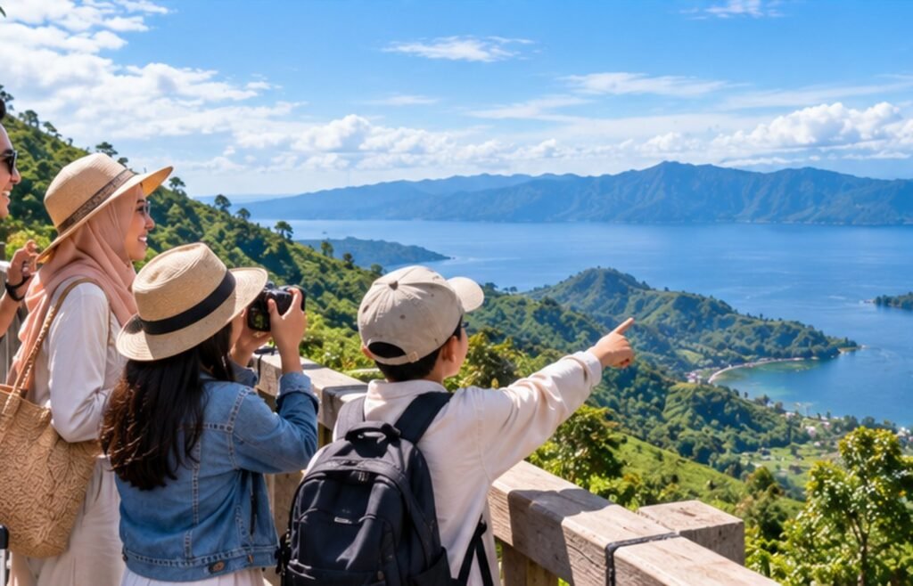 Wisatawan menikmati perjalanan private trip Indonesia