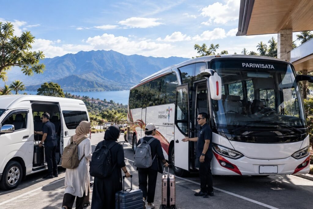 Armada transportasi wisata untuk perjalanan di Indonesia