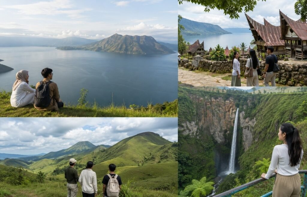 Destinasi itinerary Medan Lake Toba Samosir Berastagi dan Sipiso-piso